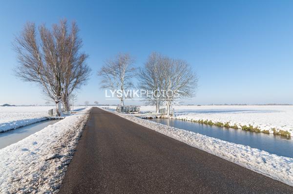 Winters landschap in polder [00993289]