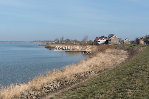 Rivier de Lek bij Streefkerk