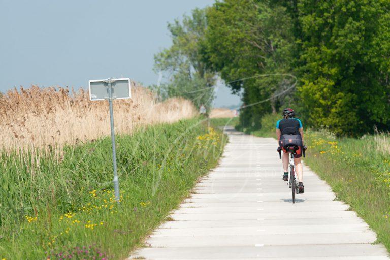 Fietser op de Peulwijksekade 0032890