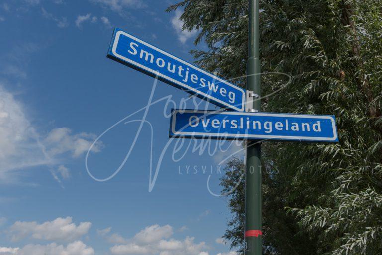 Straatnaambord Overslingeland D8102816