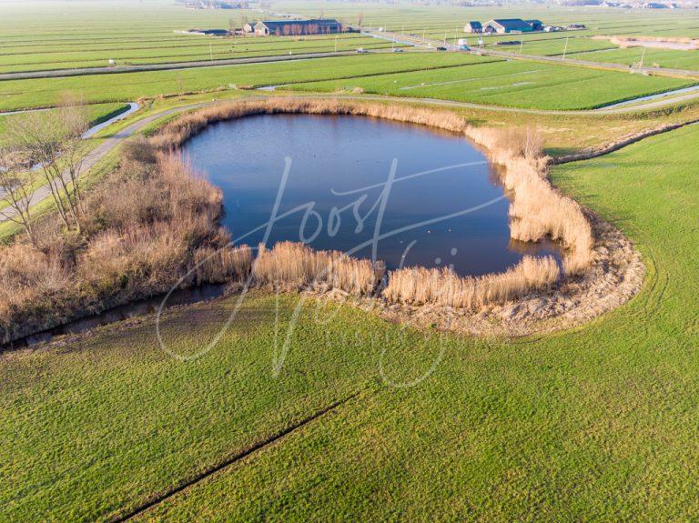 Luchtfoto wiel aan de Zijdeweg D00149