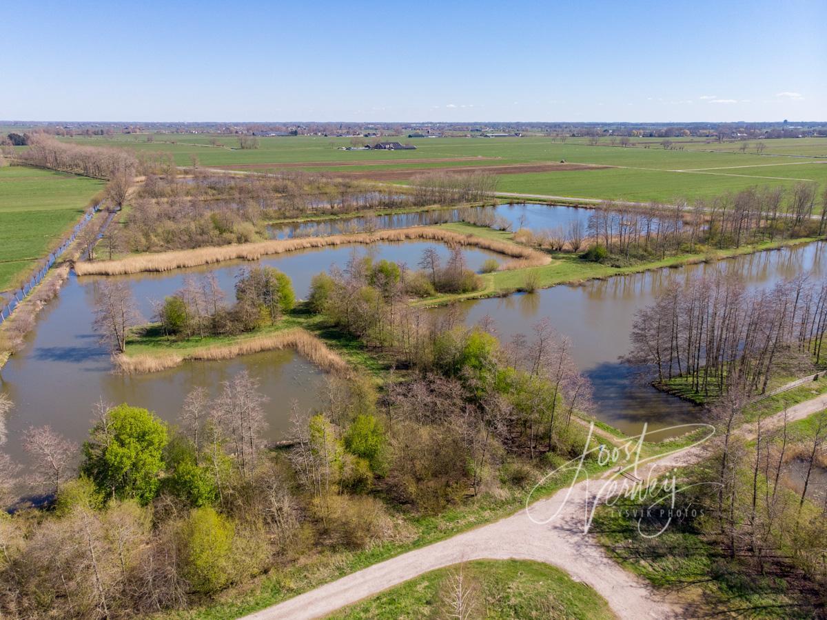 Luchtfoto Slingelandse Plassen