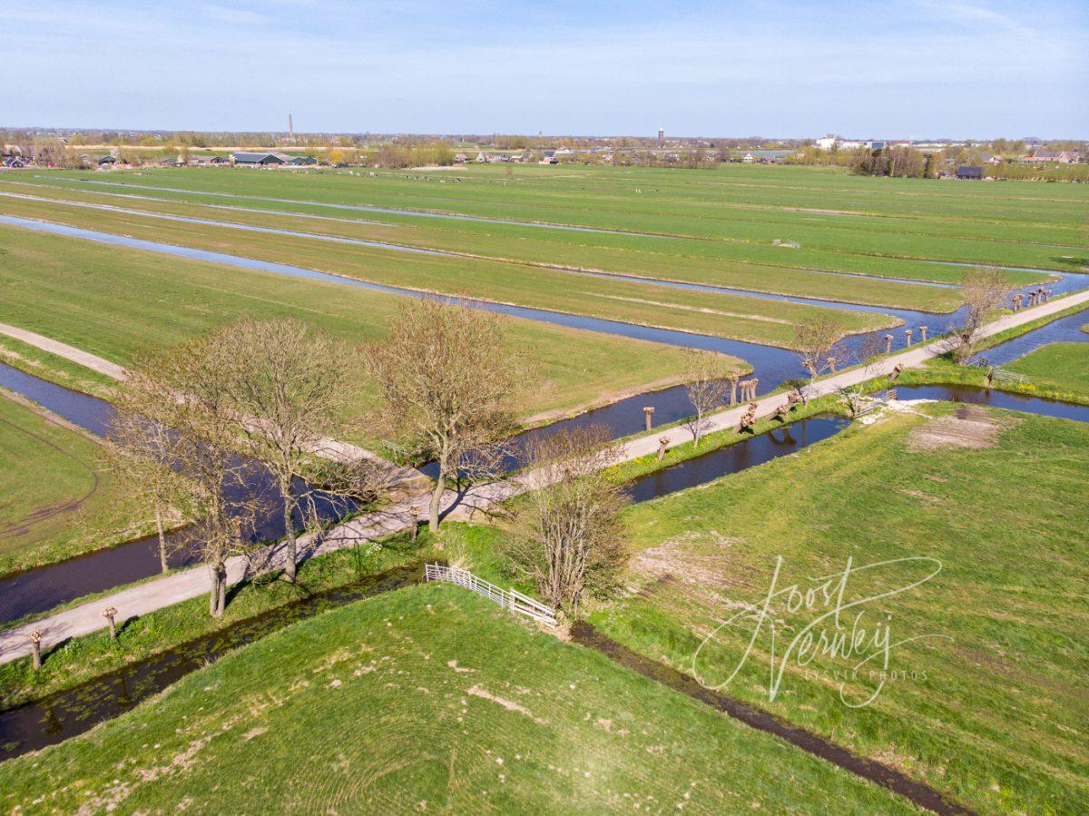 luchtfoto tiendweg en poldersloten