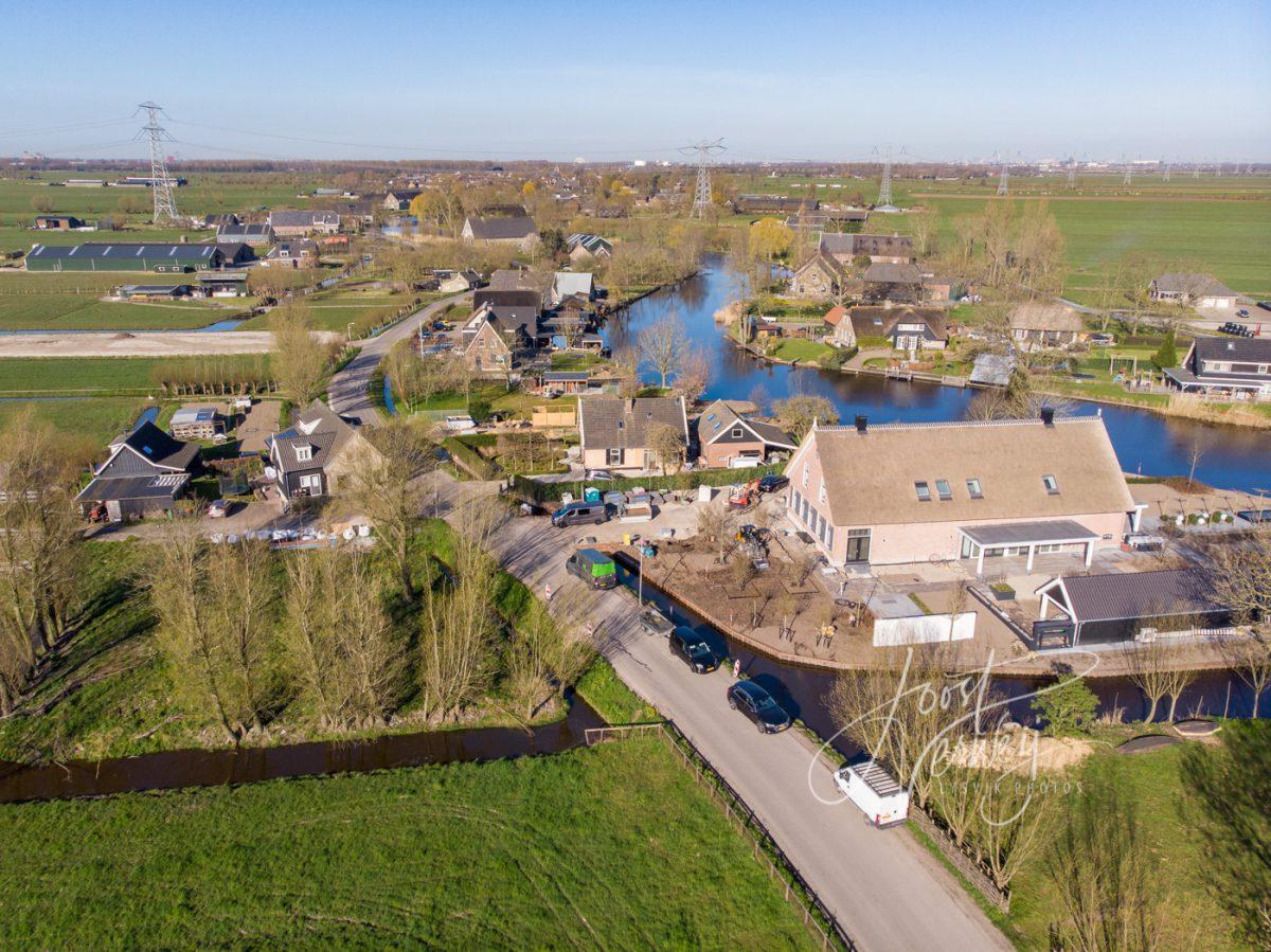 Luchtfoto Oosteinde Oud-Alblas