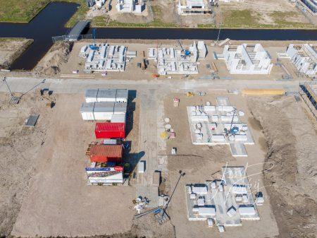 Luchtfoto Nieuwbouwproject De Eilanden Baanhoek-West Sliedrecht