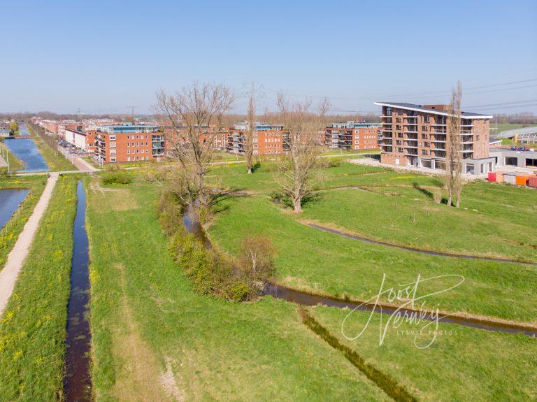 Luchtfoto Markt van Matena