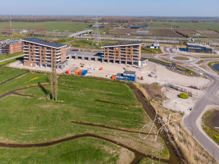 Luchtfoto Markt van Matena