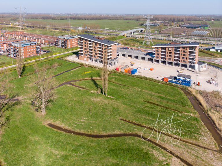 Luchtfoto Markt van Matena