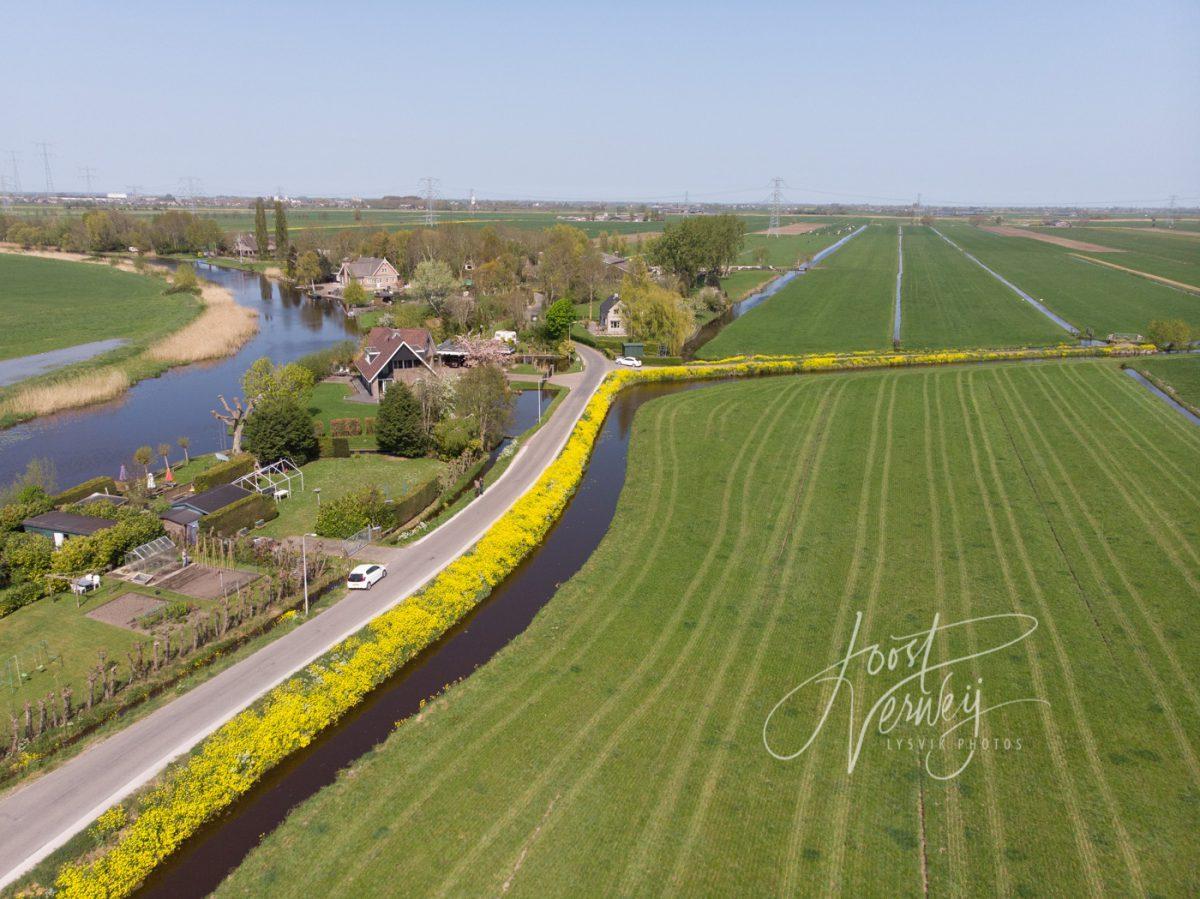 Luchtopname Kooiwijk Oud-Alblas