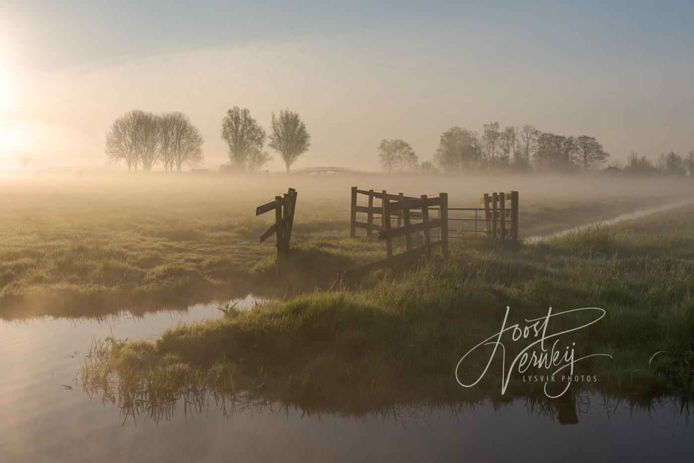 Zonsopkomst met mist in de Donkse Laagten