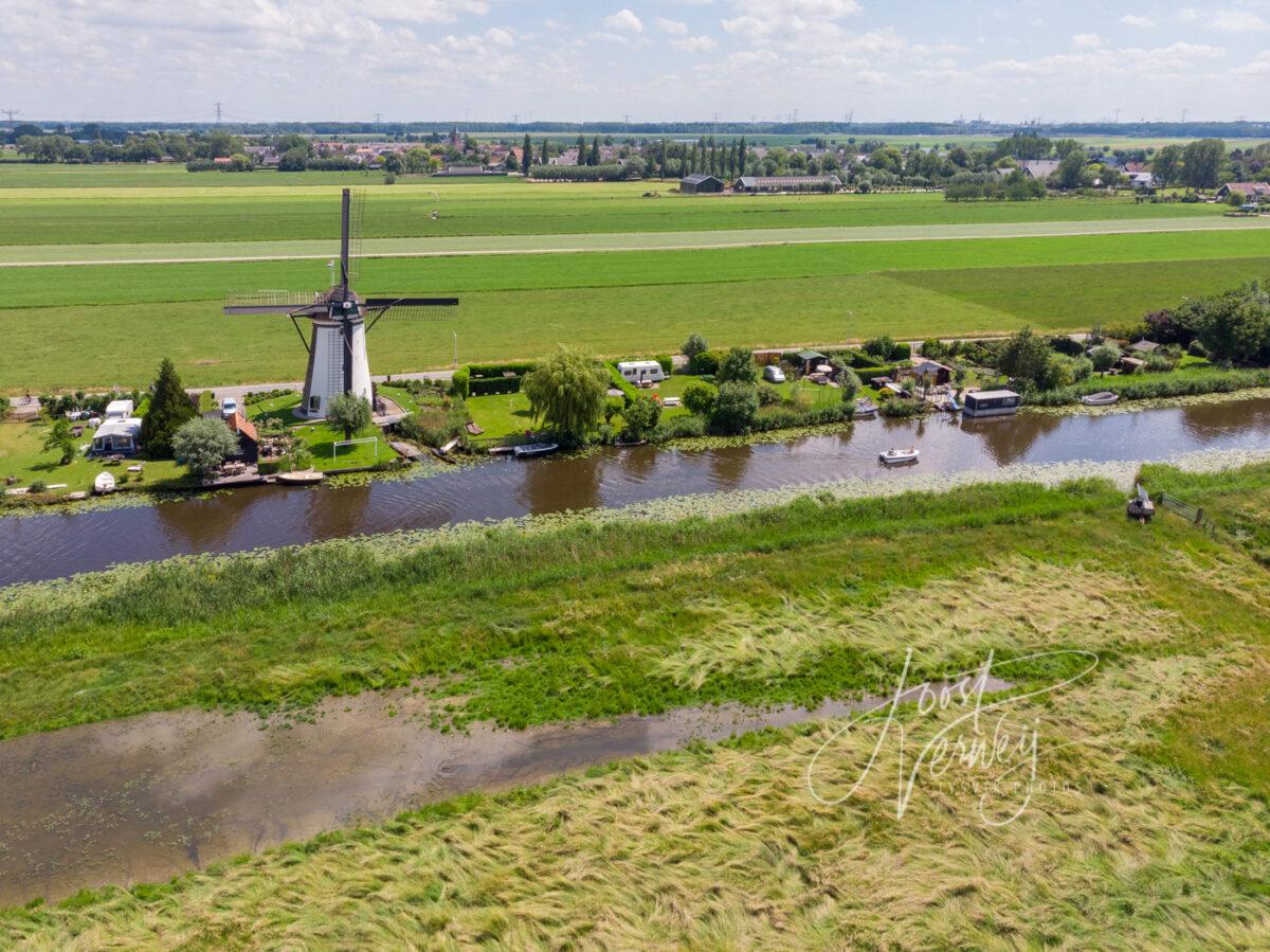 Luchtfoto Kooiwijkse molen