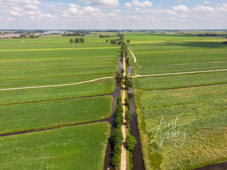 Luchtfoto Tiendweg Nieuw-Lekkerland