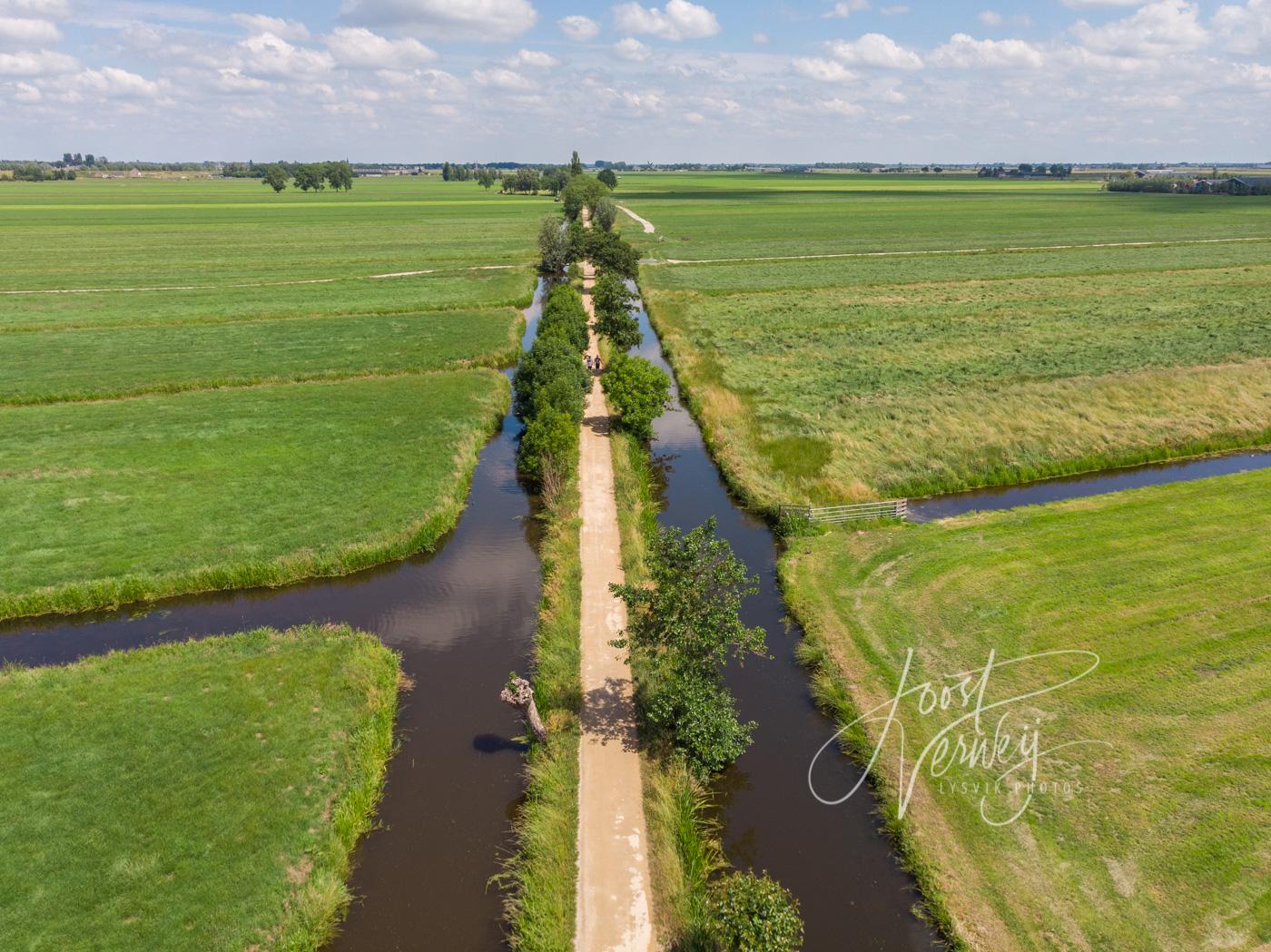 Luchtfoto Tiendweg Nieuw-Lekkerland