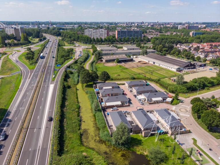 Luchtfoto wijk Wilgendonk Papendrecht