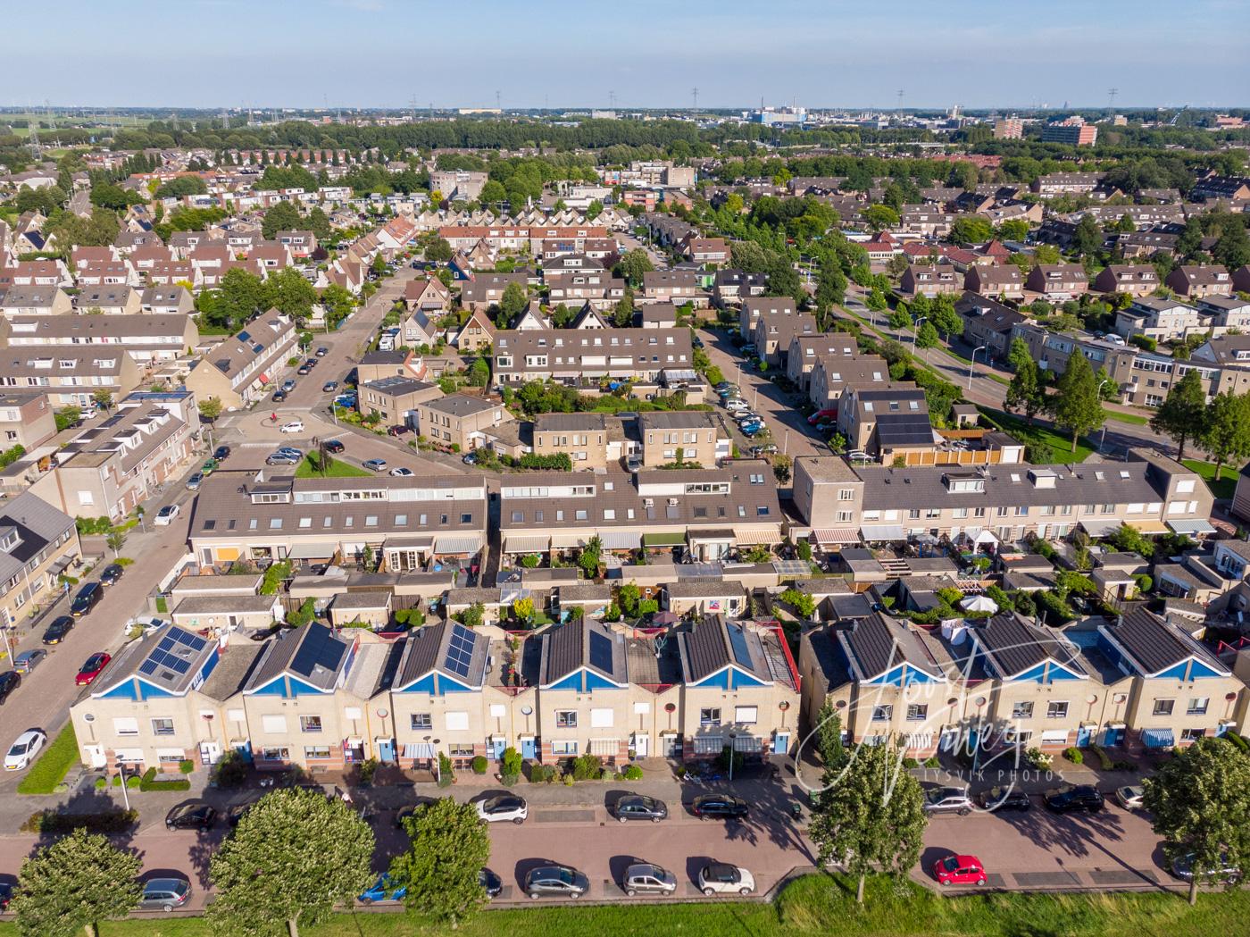 Luchtfoto wijk Wilgendonk Papendrecht