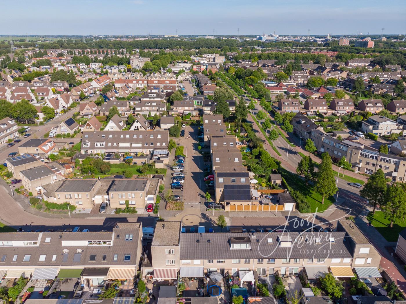 Luchtfoto wijk Wilgendonk Papendrecht