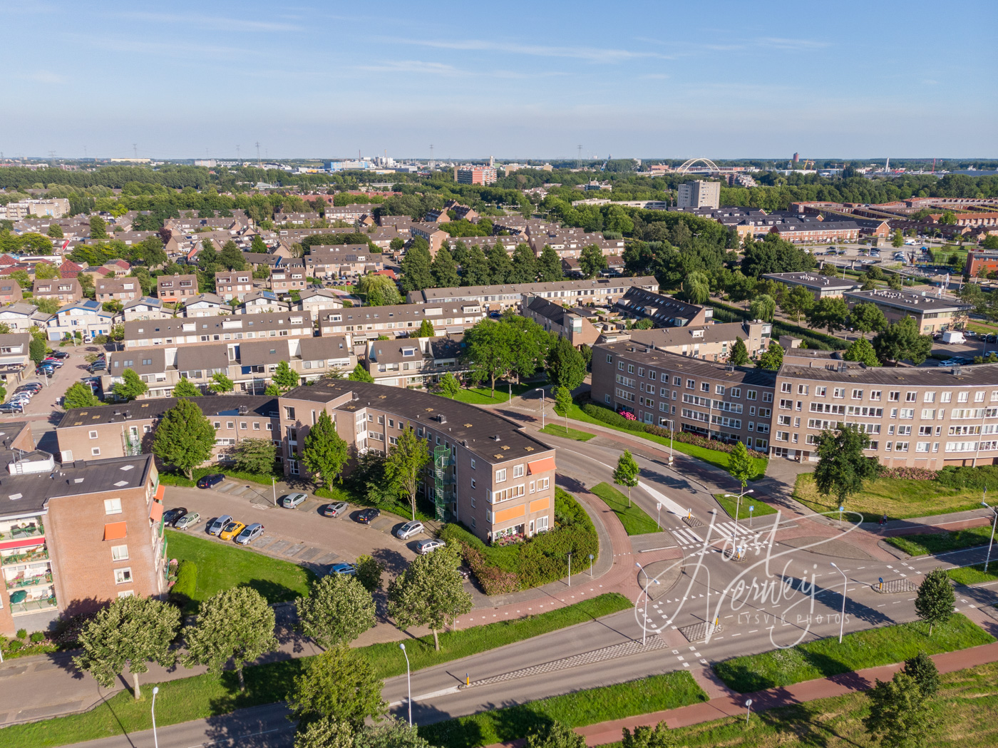 Luchtfoto wijk Wilgendonk Papendrecht