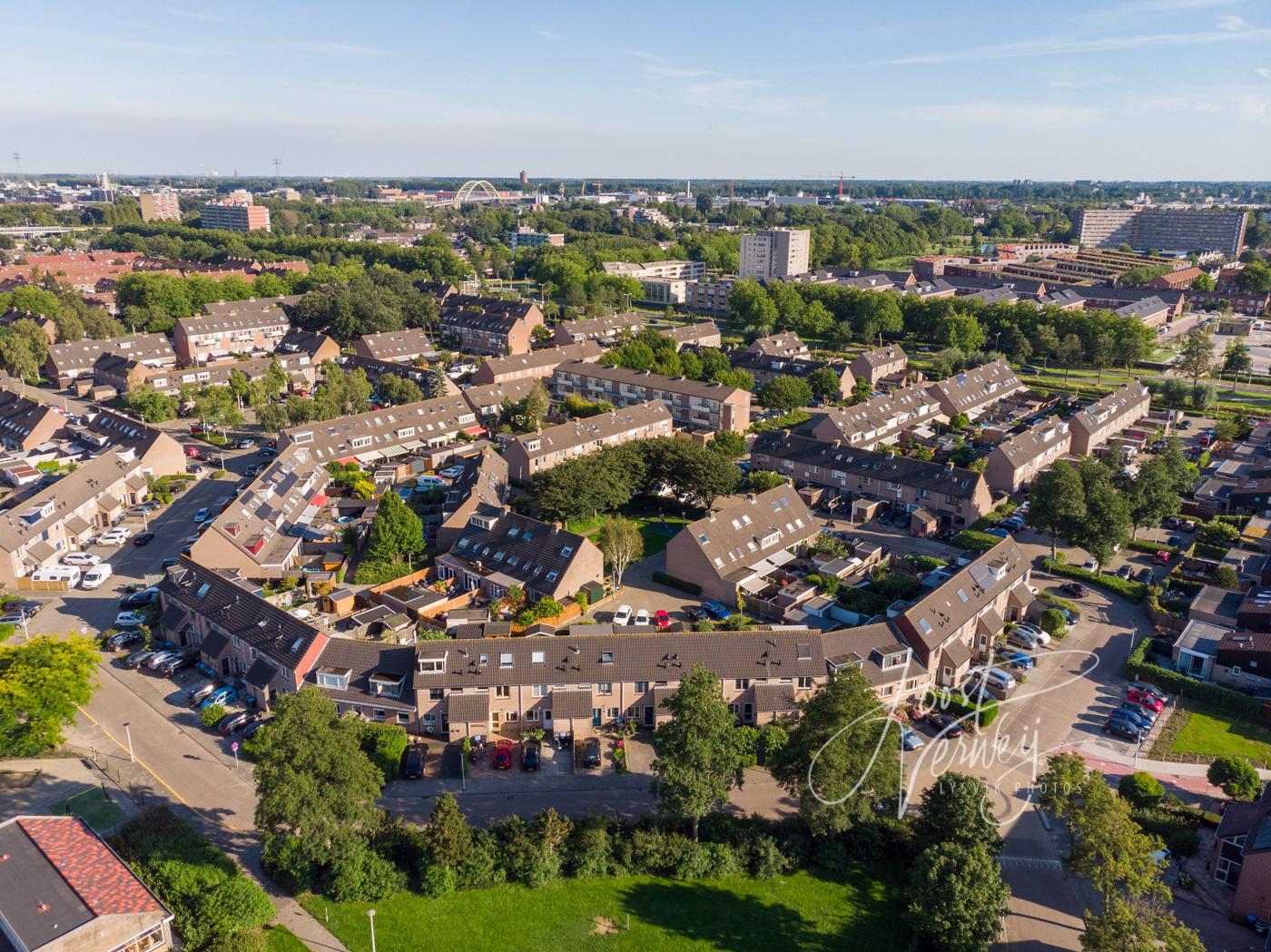 Luchtfoto wijk Wilgendonk Papendrecht