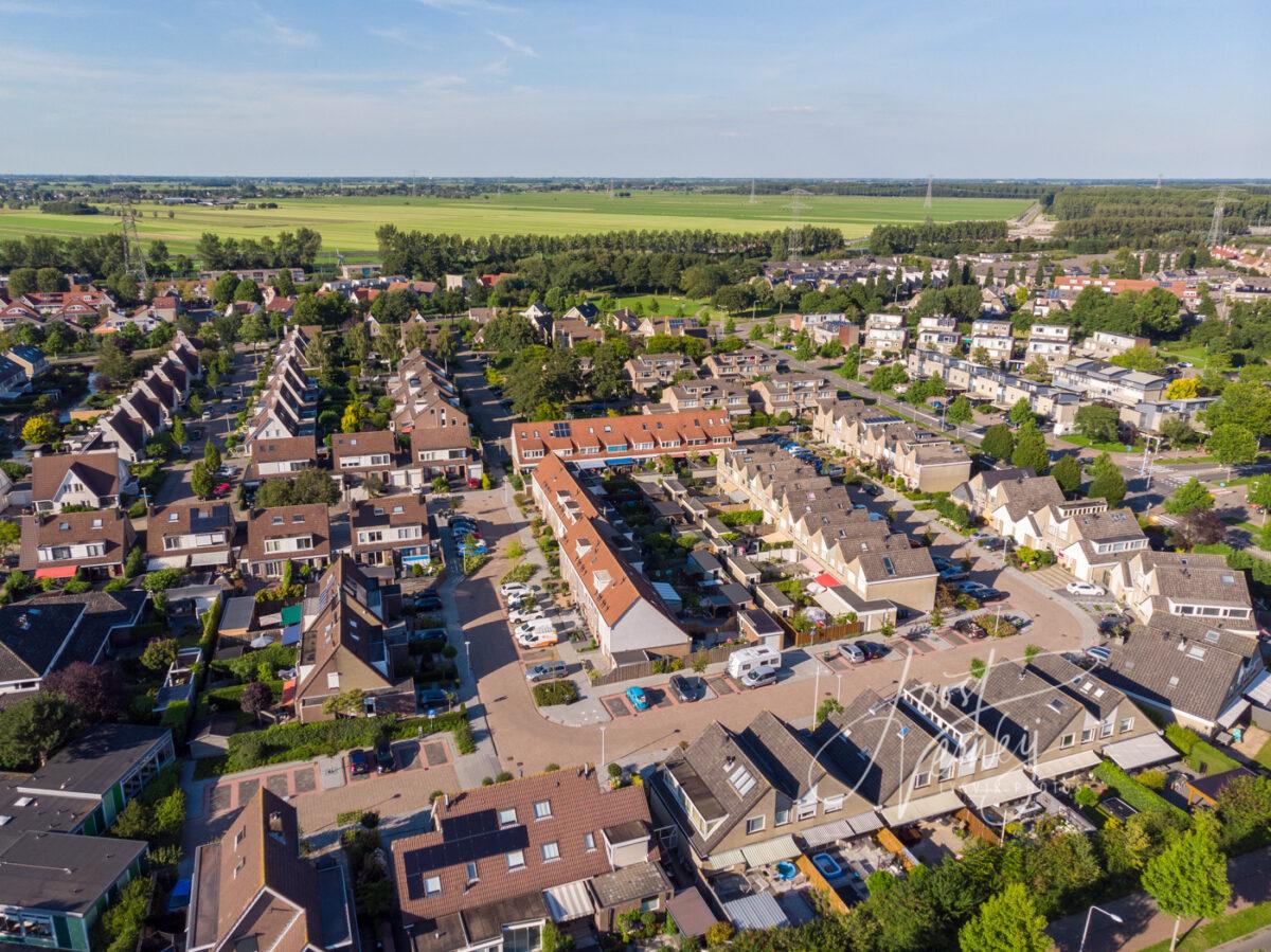 Luchtfoto wijk Wilgendonk Papendrecht