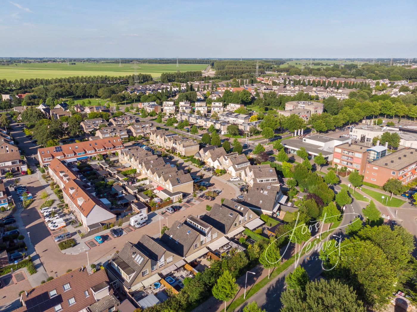 Luchtfoto wijk Wilgendonk Papendrecht