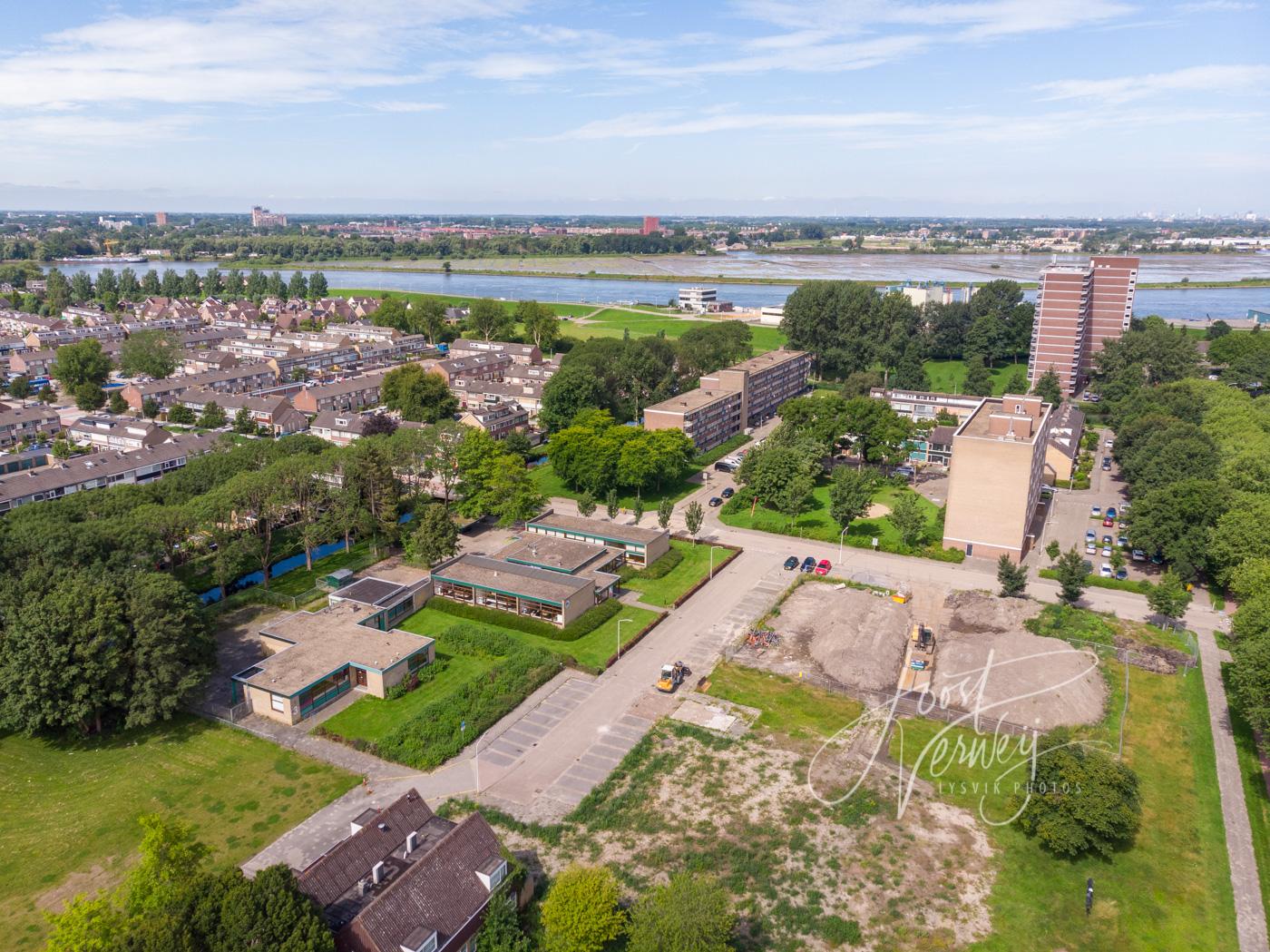 Luchtfoto wijk Westpolder Papendrecht
