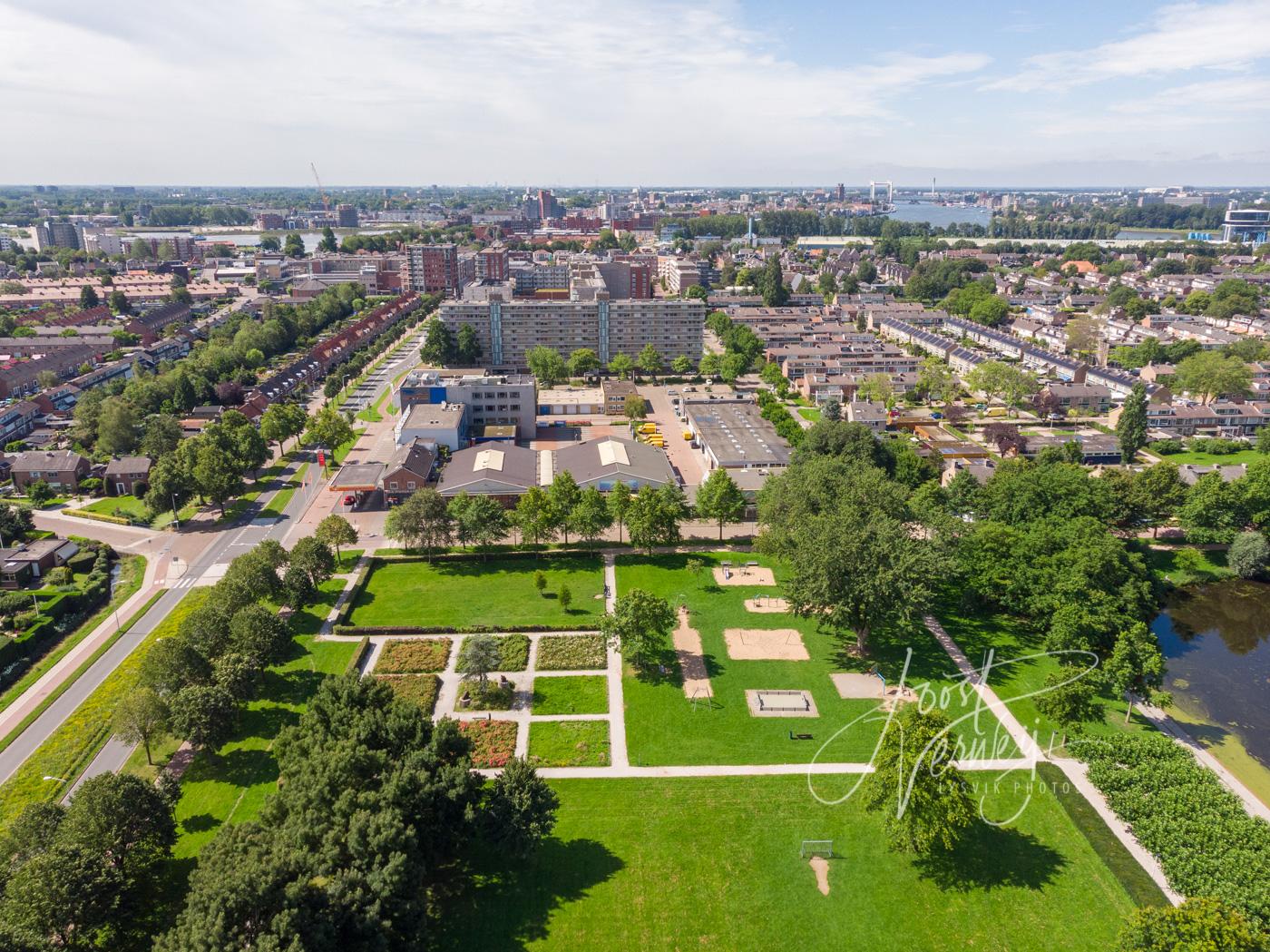 Luchtfoto wijk Westpolder Papendrecht