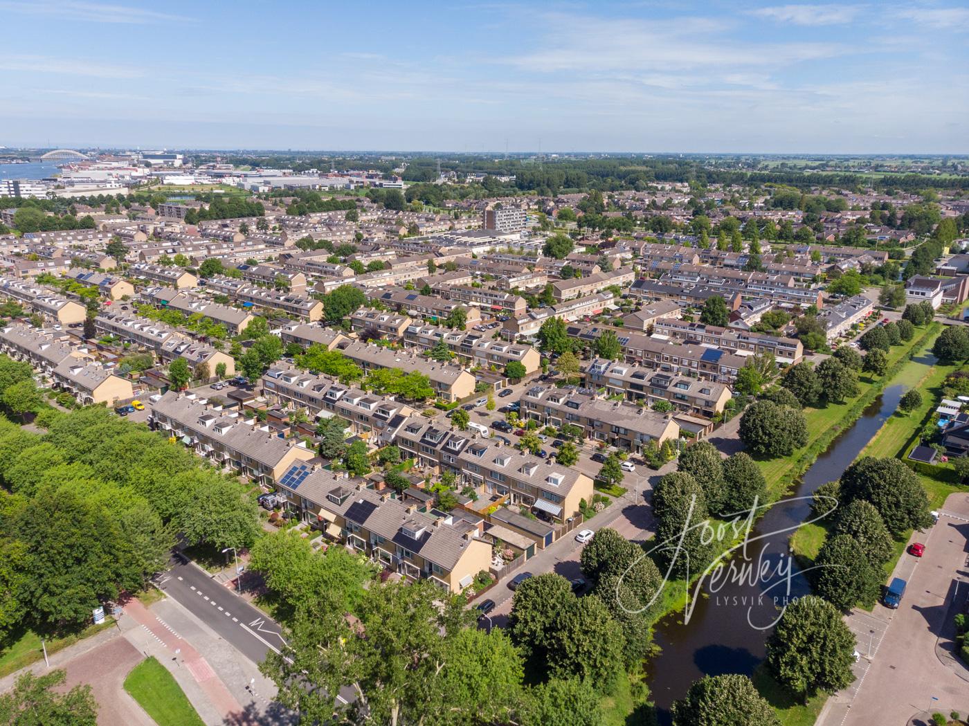 Luchtfoto wijk Westpolder Papendrecht