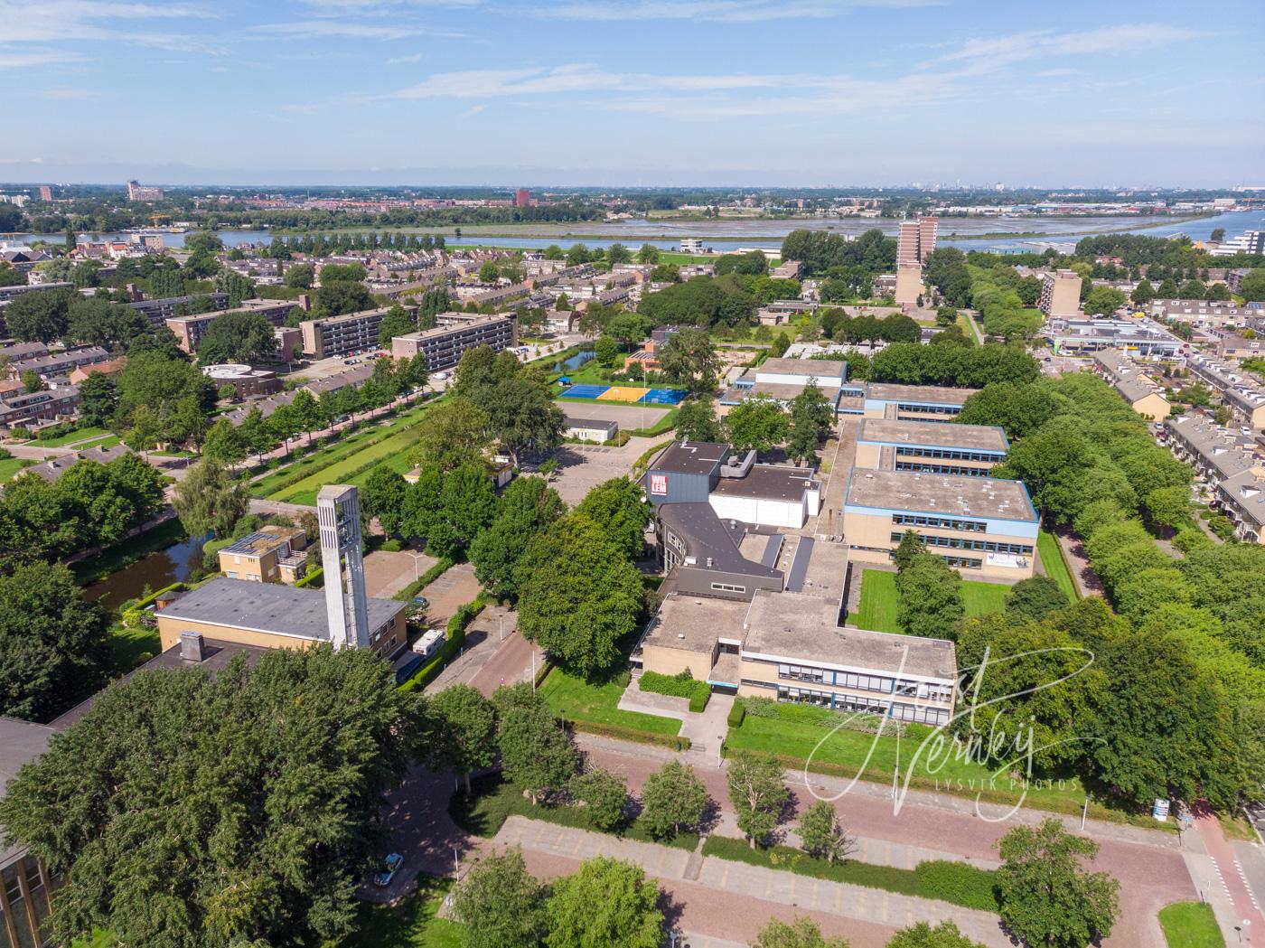 Luchtfoto wijk Westpolder Papendrecht