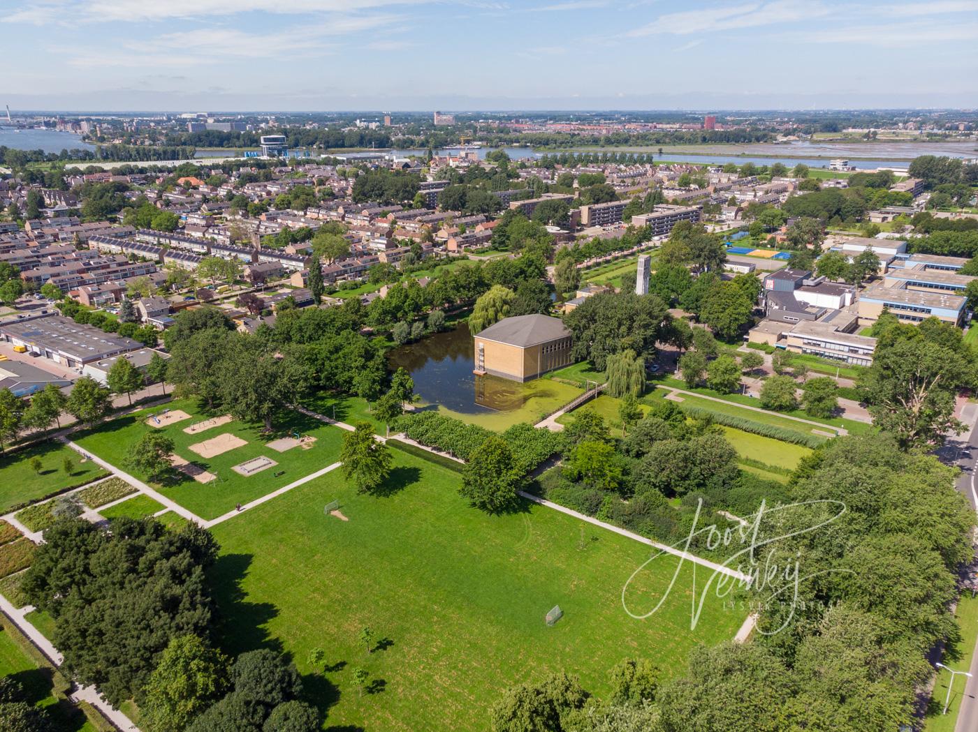 Luchtfoto wijk Westpolder Papendrecht