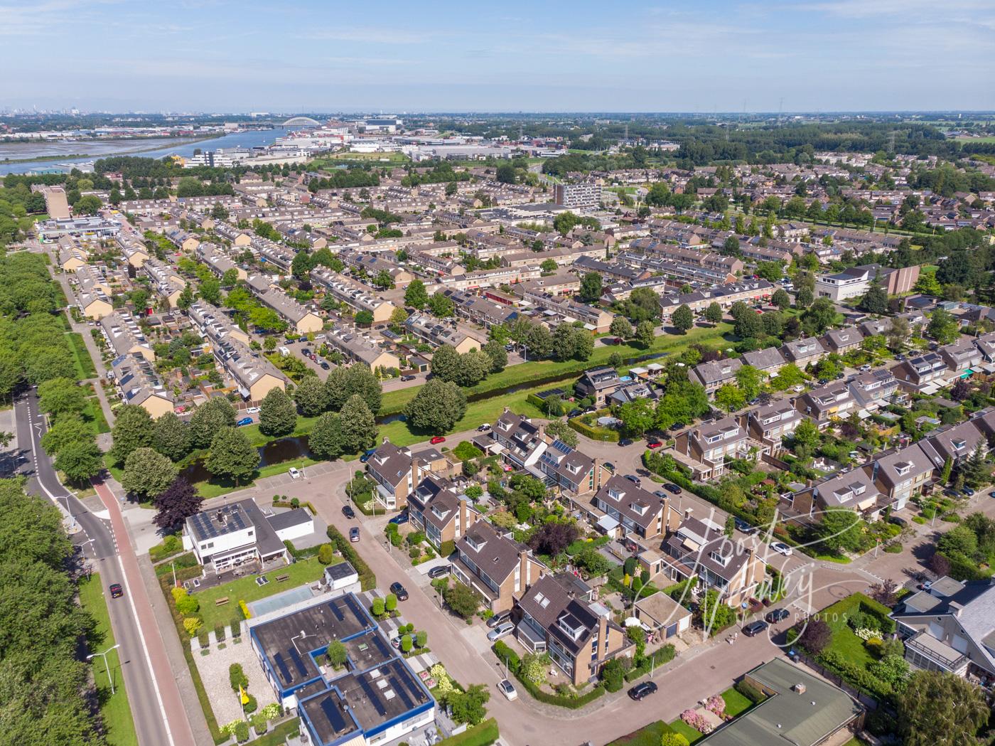 Luchtfoto wijk Westpolder Papendrecht