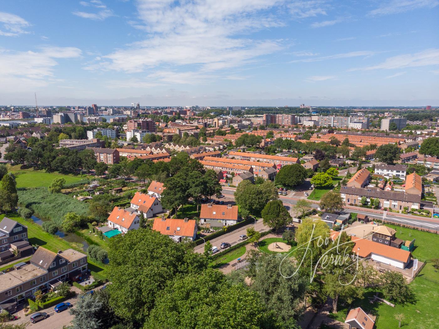 Luchtfoto wijk Kraaihoek Papendrecht