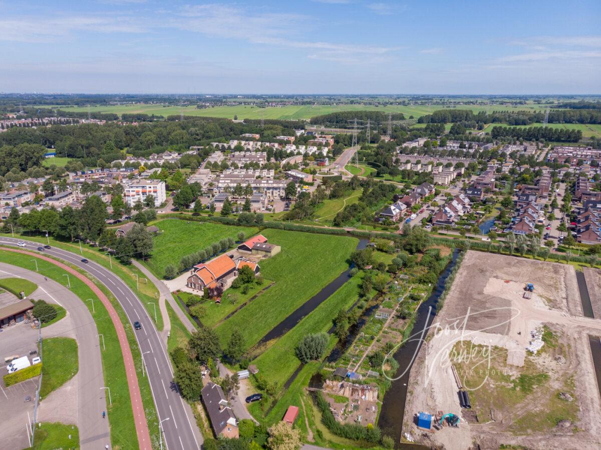 Luchtfoto wijk Oostpolder Papendrecht