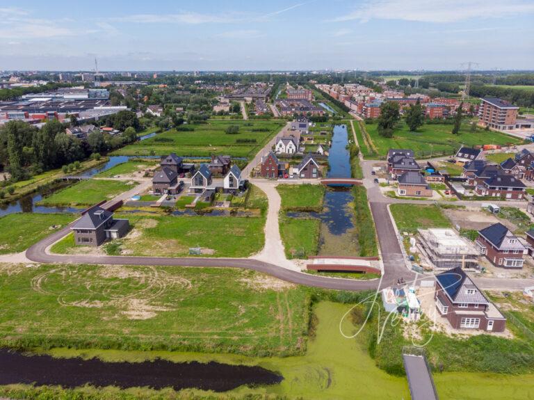 Luchtfoto nieuwbouw Land van Matena