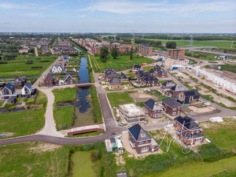 Luchtfoto nieuwbouw Land van Matena