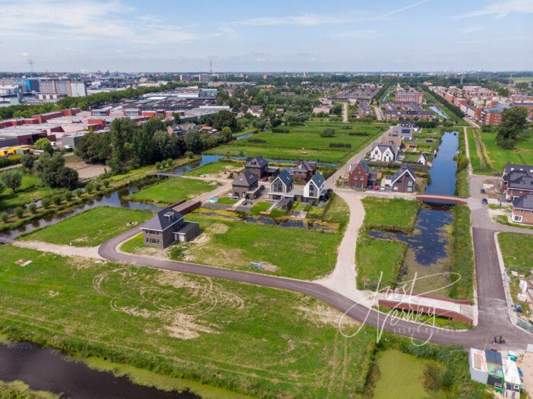 Luchtfoto nieuwbouw Land van Matena