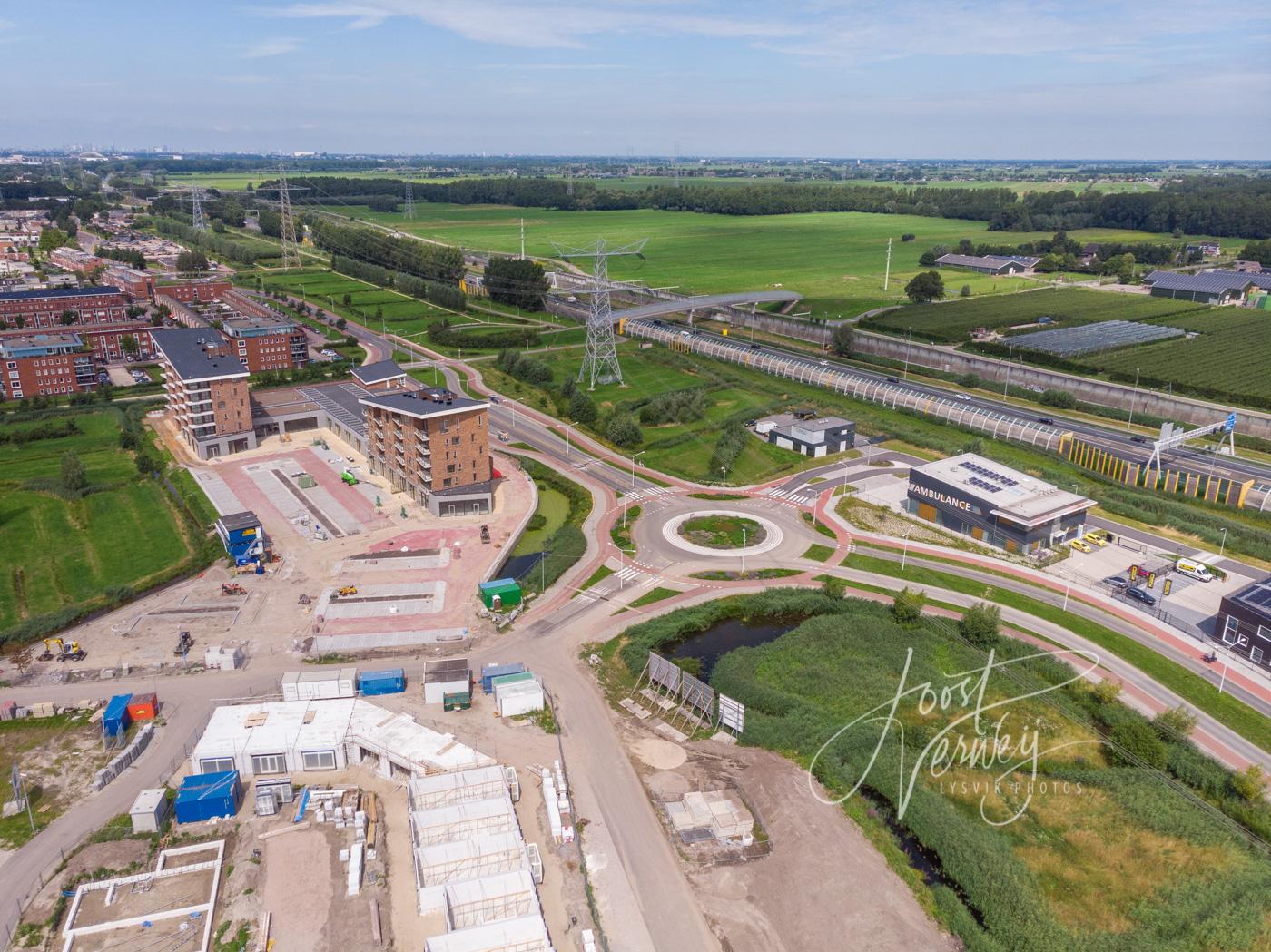 Luchtfoto Land van Matena