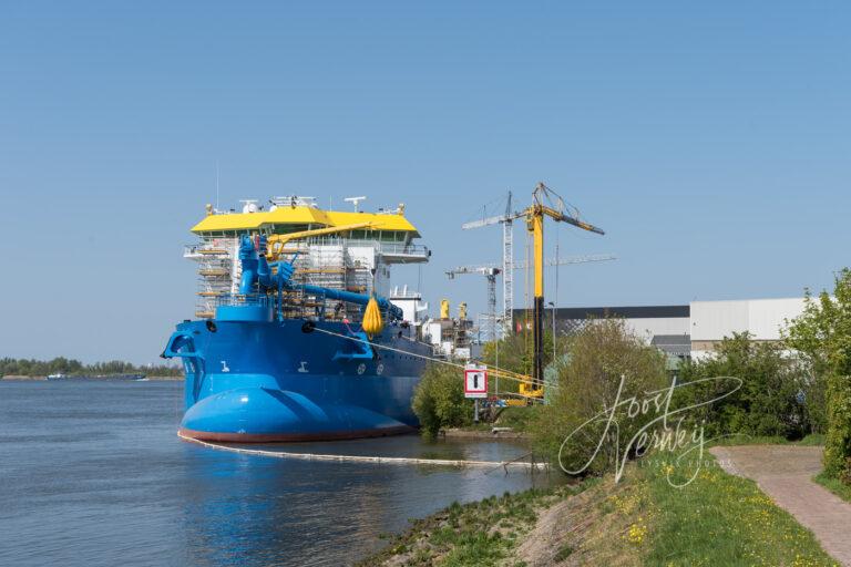 Baggerschip Ghasha bij scheepswerf IHC