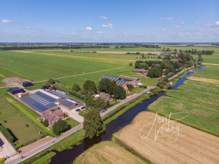 Luchtfoto Oosteinde in Wijngaarden