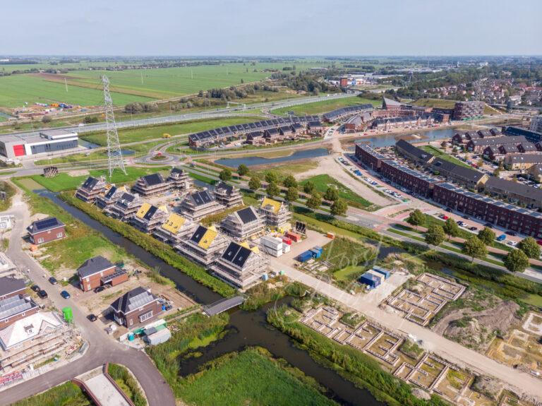 Luchtfoto nieuwbouw Baanhoek-West