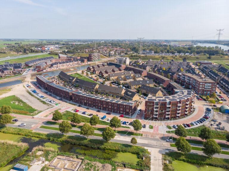 Luchtfoto nieuwbouw Baanhoek-West