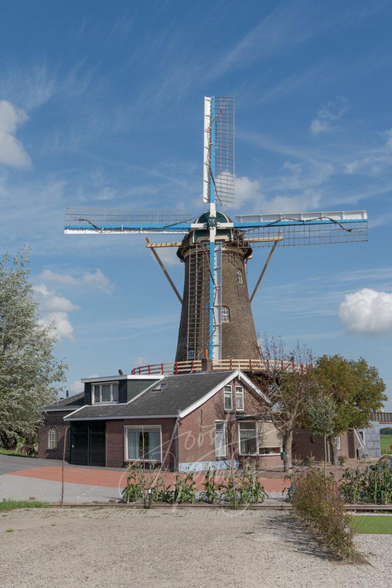 Korenmolen De Hoop in Oud-Alblas