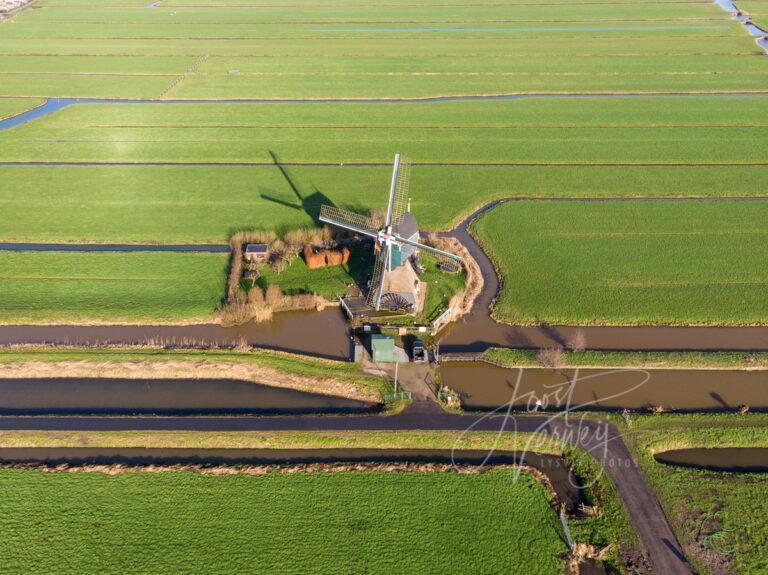 Luchtfoto Boterslootse molen