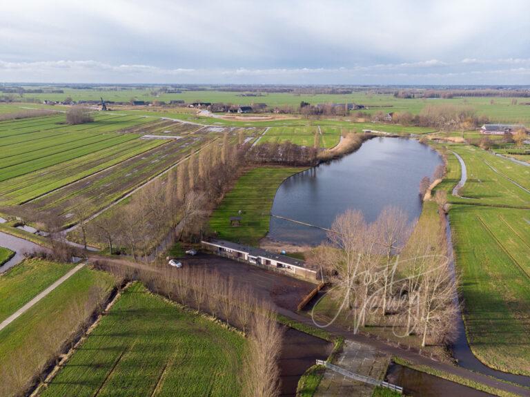 Luchtfoto natuurbad De Donk