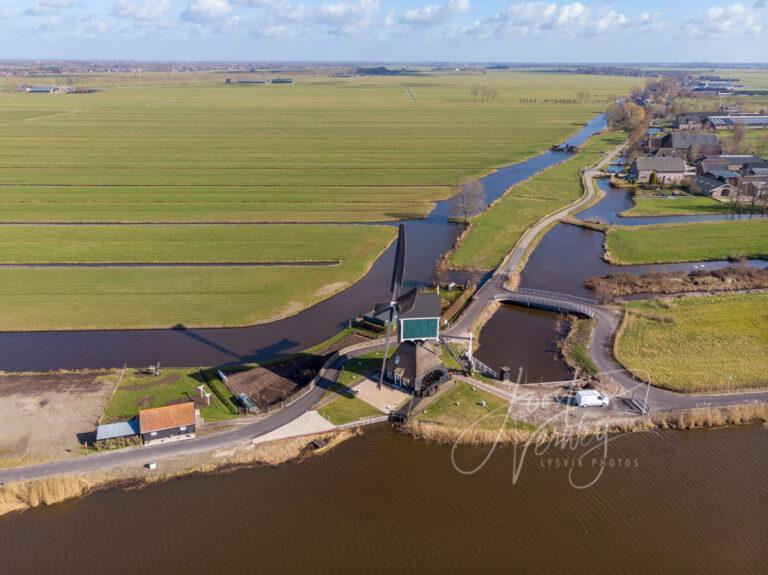 Luchtfoto Achterlandse molen