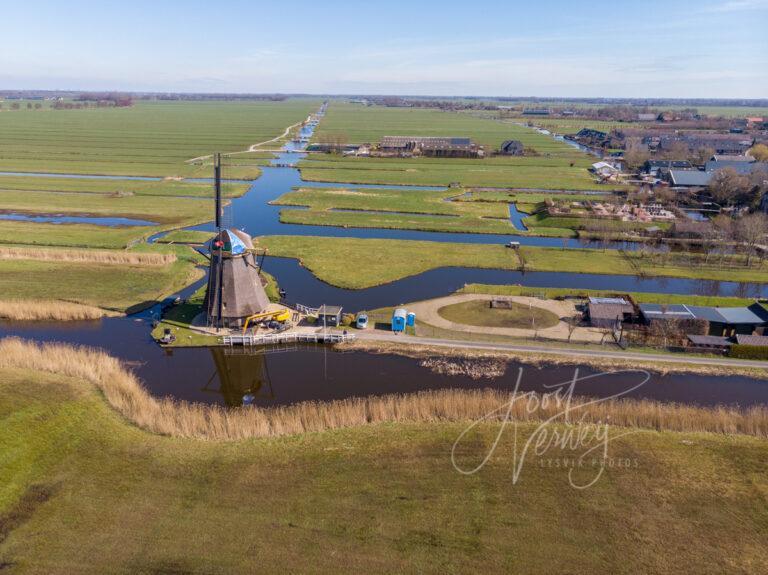 Luchtfoto Goudriaanse molen