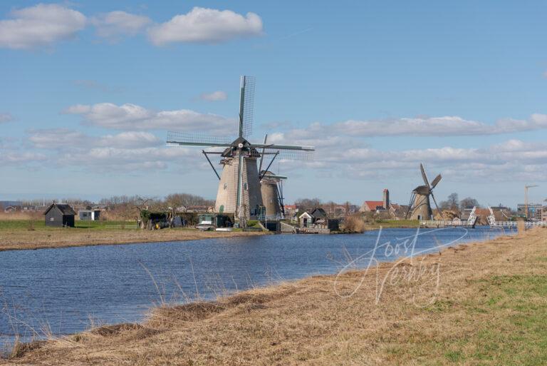 Molens Nederwaard no 1, 2 en 3 in Kinderdijk