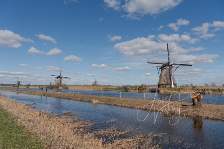 Molens Overwaard no 1, 2 en 3 in Kinderdijk