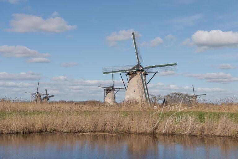 Molens aan de Nederwaard in Kinderdijk