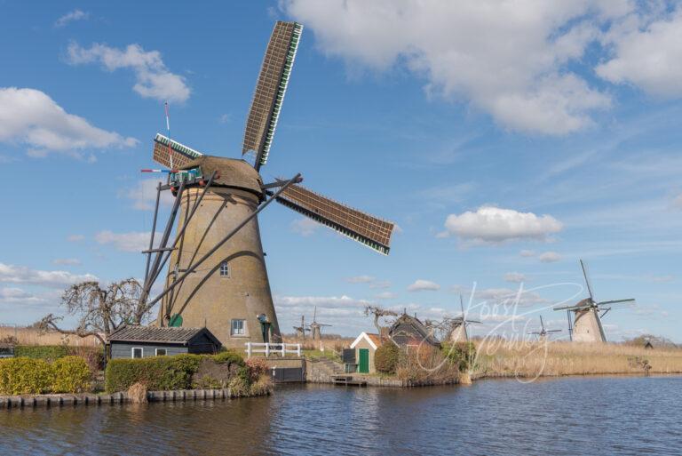 Molen Nederwaard no 6 in Kinderdijk