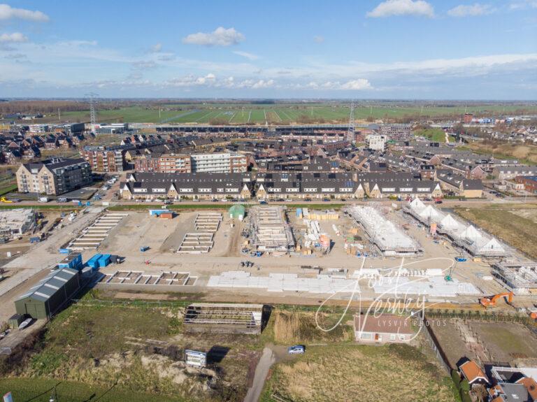 Luchtfoto nieuwbouw wijk Het Buurtschap